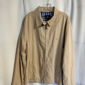 Brooks Brothers Outerwear Plaid Lined Beige Zip-Up Jacket Men’s Size: XL